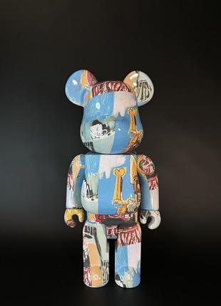 Статуетка bearbrick jean-michel basquiat 28 см 400% | фігурка беарбрік