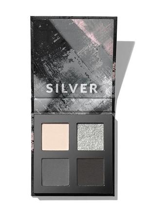 Палетка тіней для повік avon ultra colour сріблясті/silver, 2,8