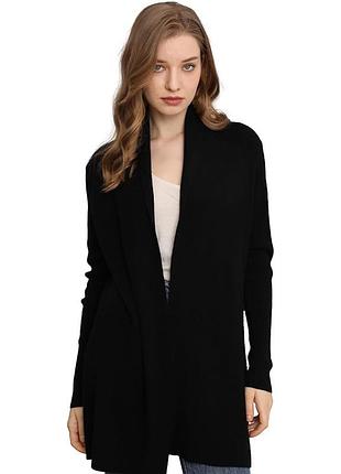 Жіночий кардиган чорний оригінал з карманами вʼязаний polo ralph lauren