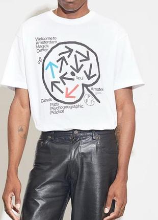 Чоловіча бавовняна футболка patta x experimental jetset magick center t-shirt
