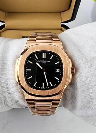 Наручний чоловічий годинник patek philippe nautilus / подарок