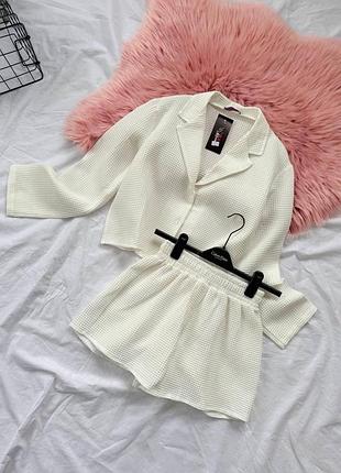 Женский комплект 2-ка, ткань вафля, р:42-46