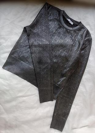 Джемпер с металлизованным напылением р. м