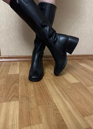 Демисезонные сапоги натуральная кожа