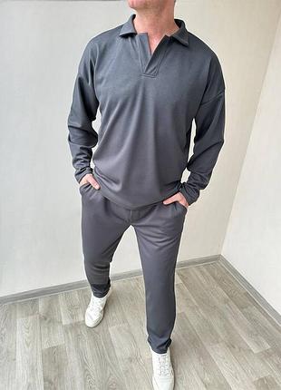 Чоловічий костюм в рубчик 710 sf