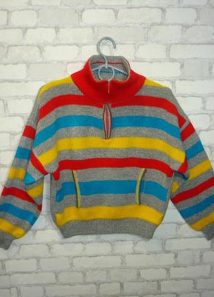 Тёплый свитер с карманами "creation nouvelle"  152 рост--унисекс