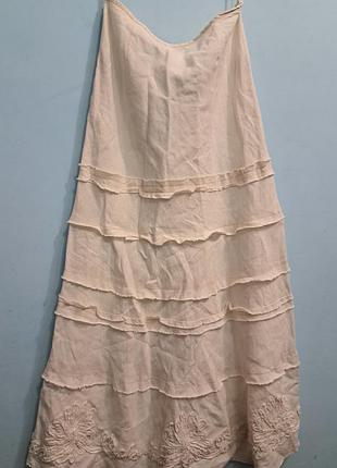 Юбка/юбка# marks &amp; spencer#14размер# 💯льон