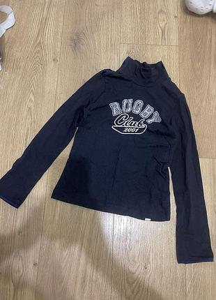 Темно синяя кофта лонгслив d&g dolce and gabbana на девочку