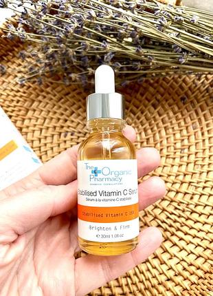Стабилизированная сыворотка с витамином c the organic pharmacy stabilised vitamin c serum, 30 мл