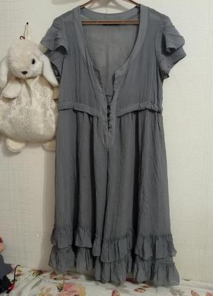 Платье. туника. бренд. twin set. италия. шелк.