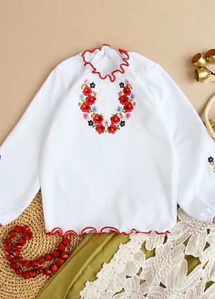 Вишита сорочка трикожна вишиванка для дівчинки від 335 грн