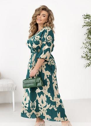 Легкое платье-макси из штапеля