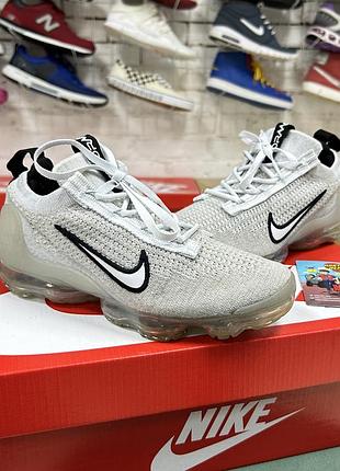 Дитячі спортивні кросівки nike air vapormax 2021 оригінал сітка білі
