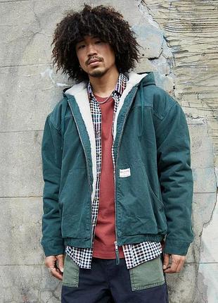 Куртка с капюшоном bdg forest green skate мужская р. l-xl.