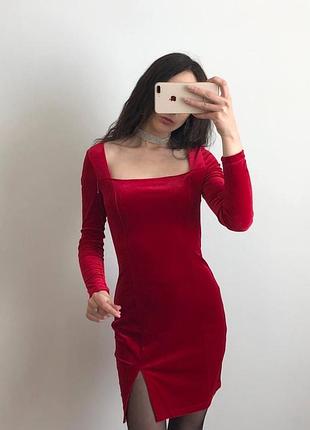 Велюрова сукня