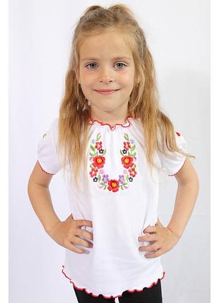 Вишиванка для дівчинки на короткий рукав, від 290 грн
