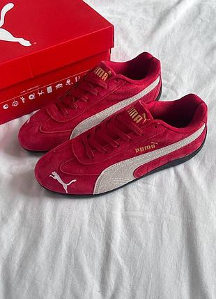 Кроссовки унисекс puma speedcat og'red white'