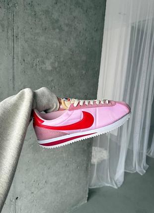 Кросівки жіночі nike cortez pink / red