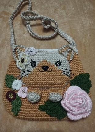 Вязаная сумочка сумка ручная работа вязание крючком