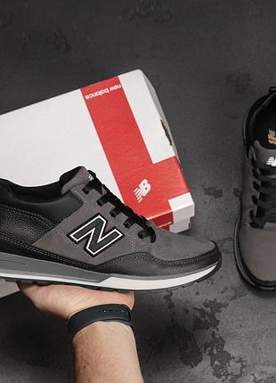 Чоловічі шкіряні кросівки clasic grey акція