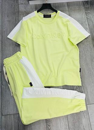 Костюм женский двухнитка на хб основе calvin klein