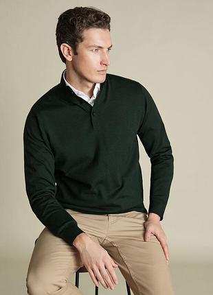 Merino wool свитер поло , свитер с воротом , свитер тонкая шерсть