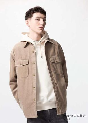 Вельветовая куртка-рубашка uniqlo