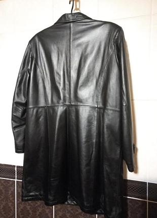 Куртка плащ кожаная 4