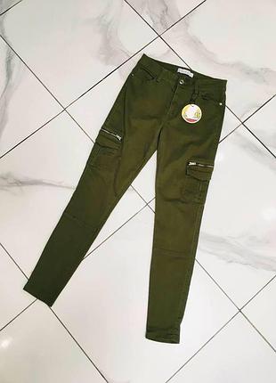 Нові джинси хакі карго denim co