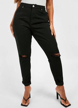 Нові рвані джинси мом boohoo