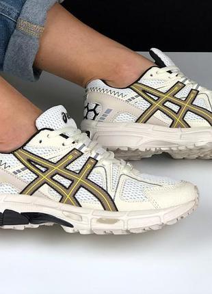 Женские кроссовки asics gel-kahana 8 beige ассикс бежевого цвета2 фото