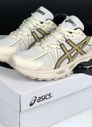 Женские кроссовки asics gel-kahana 8 beige ассикс бежевого цвета6 фото