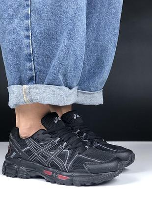 Женские кроссовки asics gel-kahana 8 black ассикс черного цвета