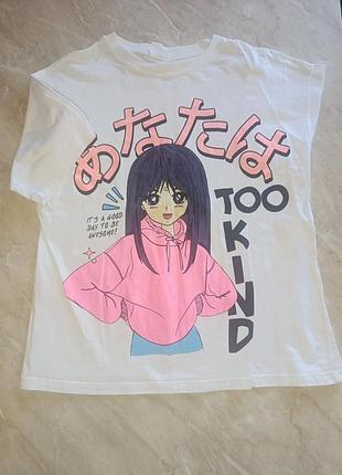 Футболка для девочки zara anime