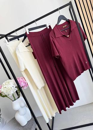 Костюм lori piana колір марсала