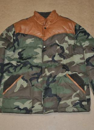 Bellfield camo камуфляжный пуховик зима