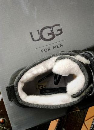 Ugg neumel зимові чоловічі черевики угг чорні9 фото