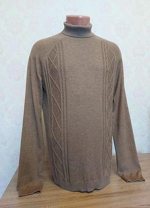 Светр asos трендового кольору гольф 30% merino wool, 15% acrylic, 55% nylon.