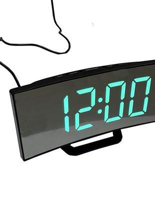 Часы настольные vst-899-4 usb с зеленым циферблатом, электронные настольные часы light