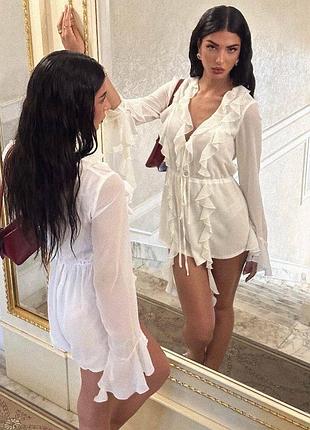 Туника с рюшами