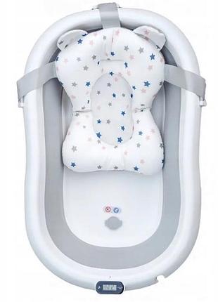 Дитяча ванночка для немовлят з подушкою та термометром2 фото
