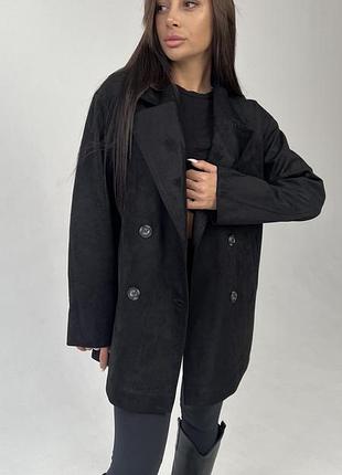 Жакет жіночій з еко замші розміри 42-54 полупальпо на ґудзиках від виробника