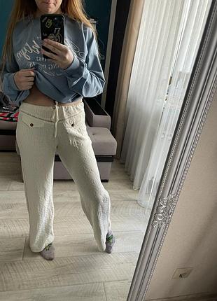 Вязаные хлопковые штанишки