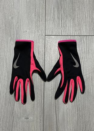 Спортивні рукавичка перчатки nike black and pink