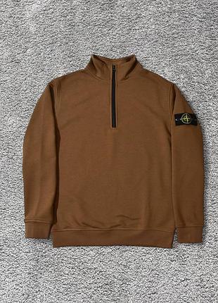 Стильный зип-свитшот от stone island brown