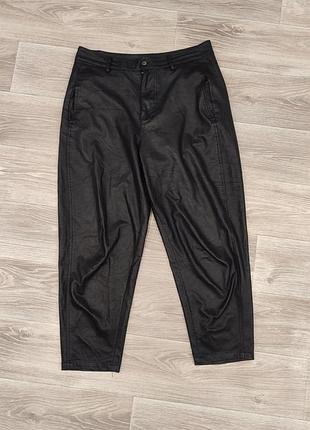Брюки женские эко кожа люкс черные zara