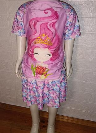 Пляжний костюм купальник на дівчинку русалонька
