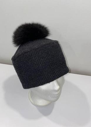 Женская шерстяная дизайнерская шапка charles muller made in swiss one size 100% шерсть