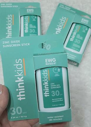 Минеральный солнцезащитный сток для лица и тела thinksport с spf 30