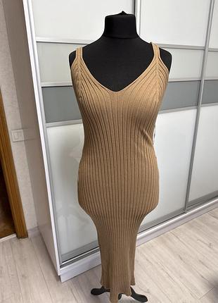 H&m сукня в рубчик